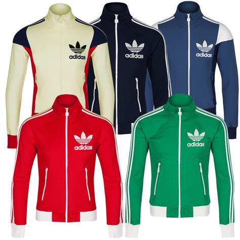 retro Adidas football tracksuit tops